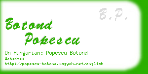 botond popescu business card